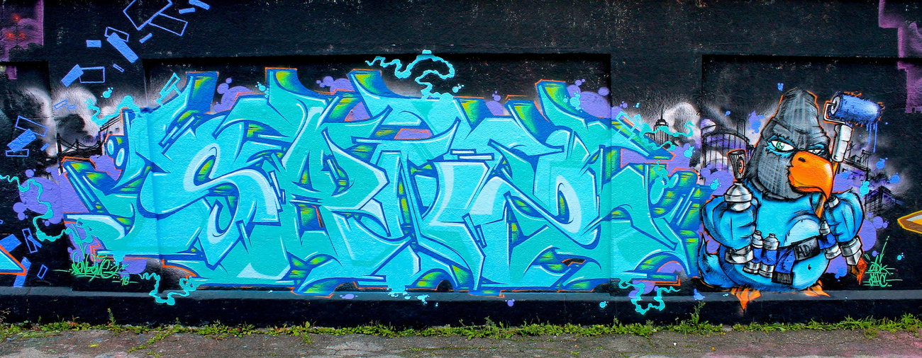 Graffiti Wall - Photo by SANZONE