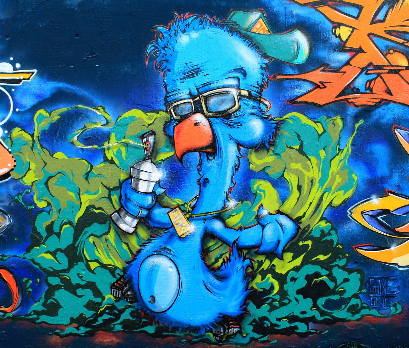 Graffiti Wall - Photo by SANZONE