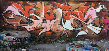 Graffiti Wall - Photo by SANZONE