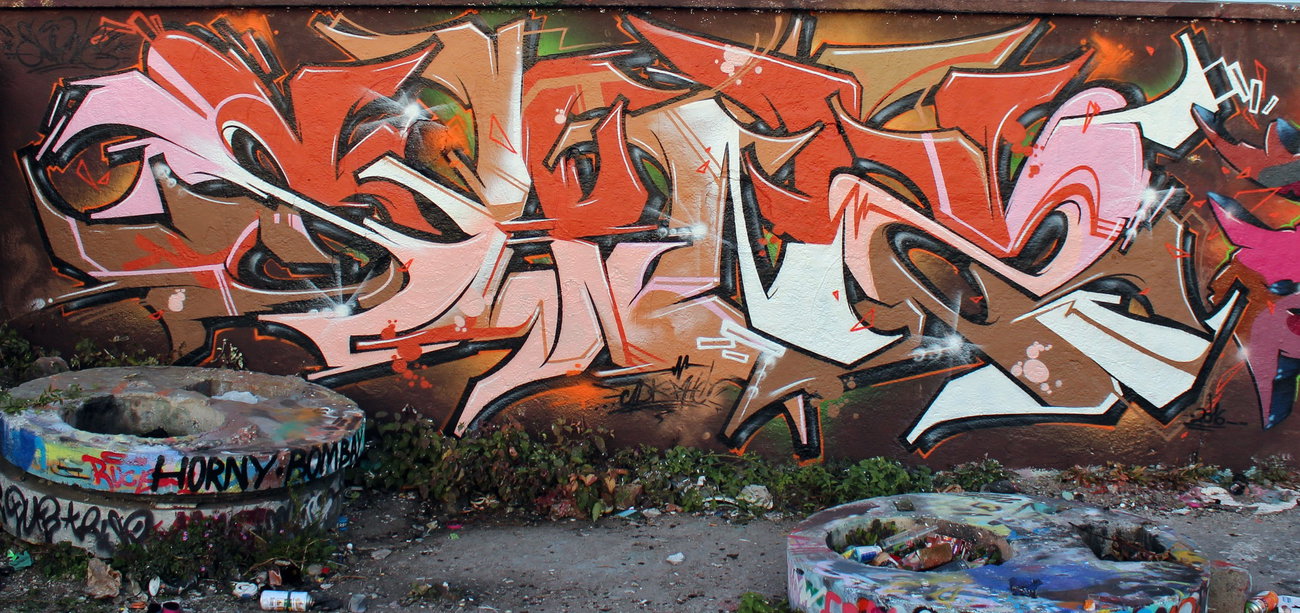 Graffiti Wall - Photo by SANZONE