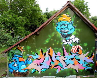 Graffiti Wall - Photo by SANZONE