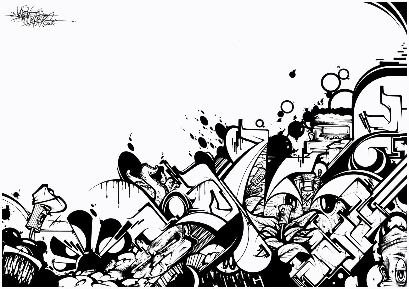 Graffiti Sketch in Minhen - Photo by SANZONE - Sanzone, Black, & (2013)