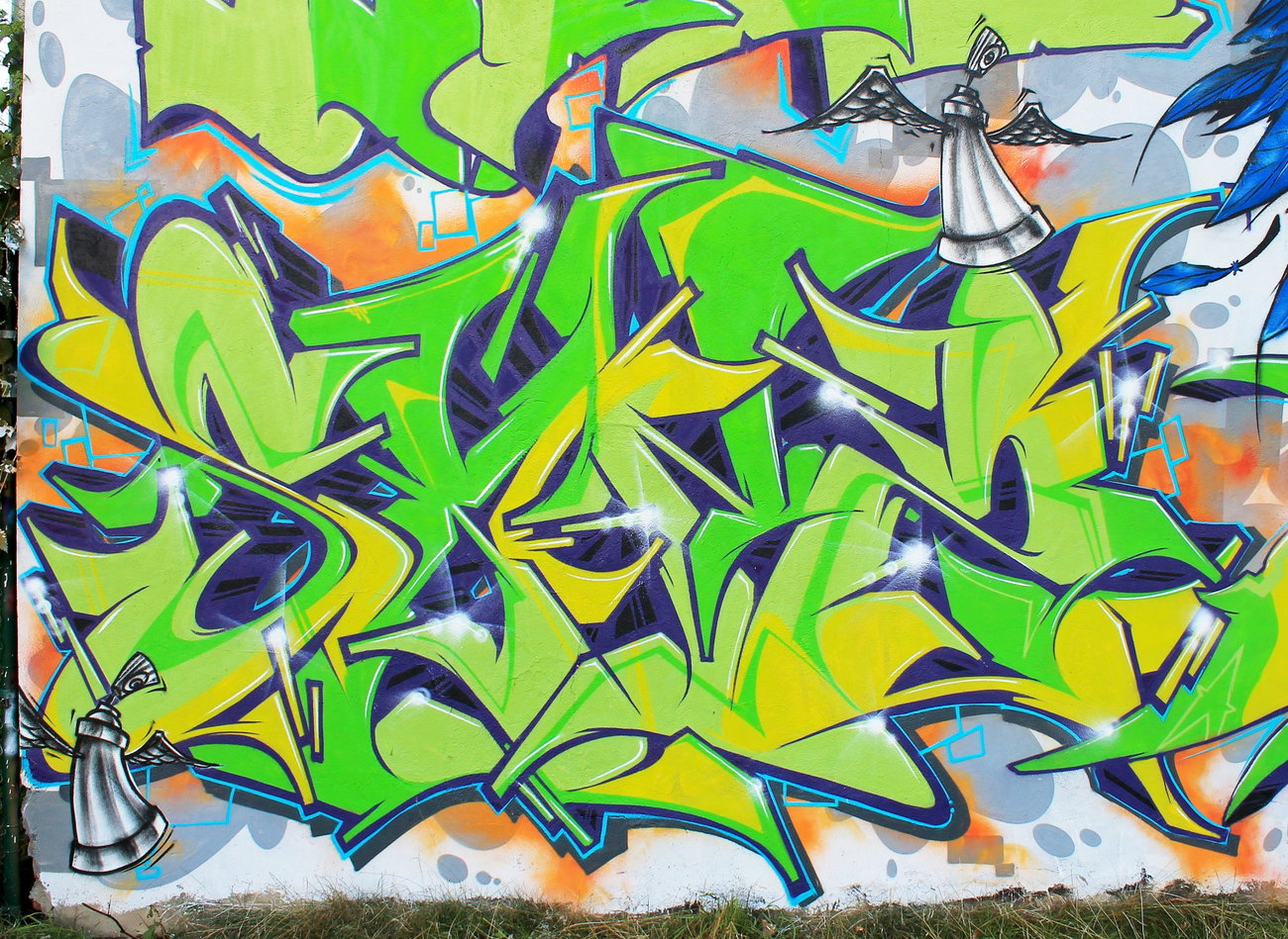 Graffiti Wall - Photo by SANZONE