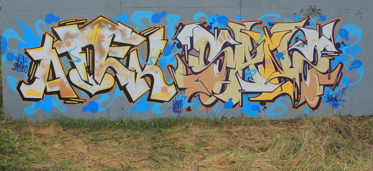 Graffiti Wall - Photo by SANZONE