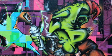 Graffiti Wall - Photo by SANZONE