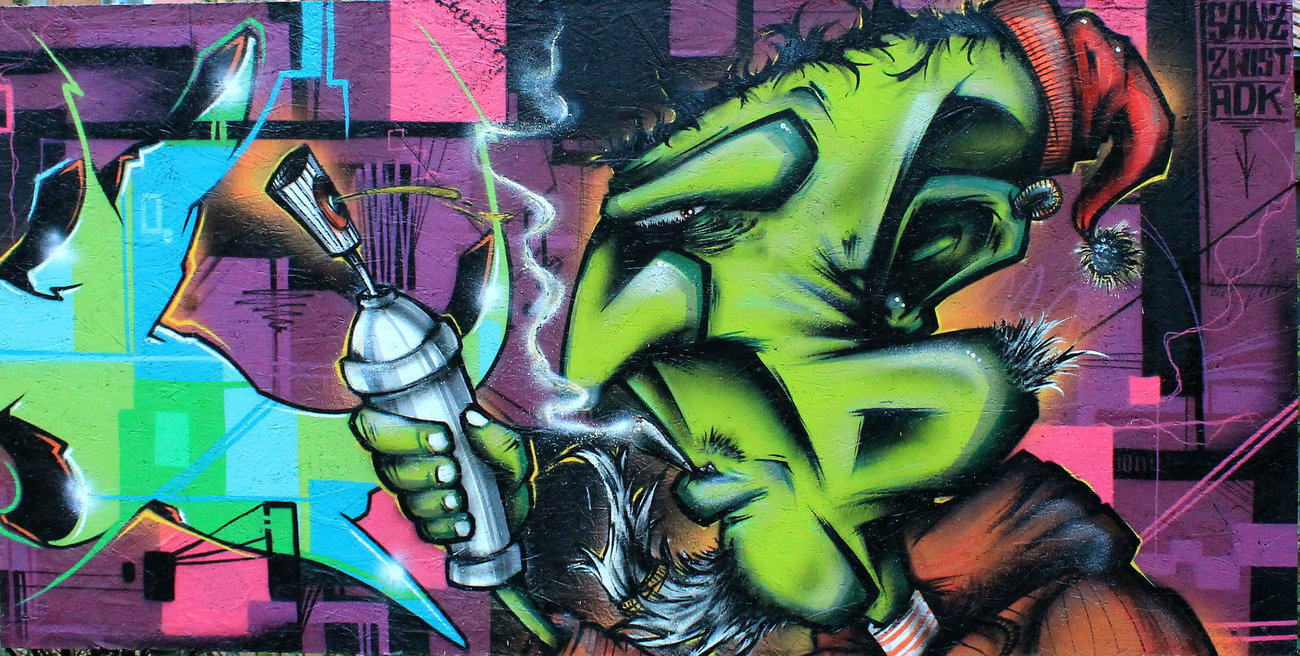 Graffiti Wall - Photo by SANZONE