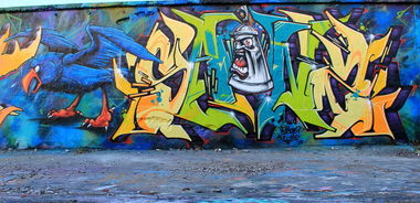 Graffiti Wall - Photo by SANZONE