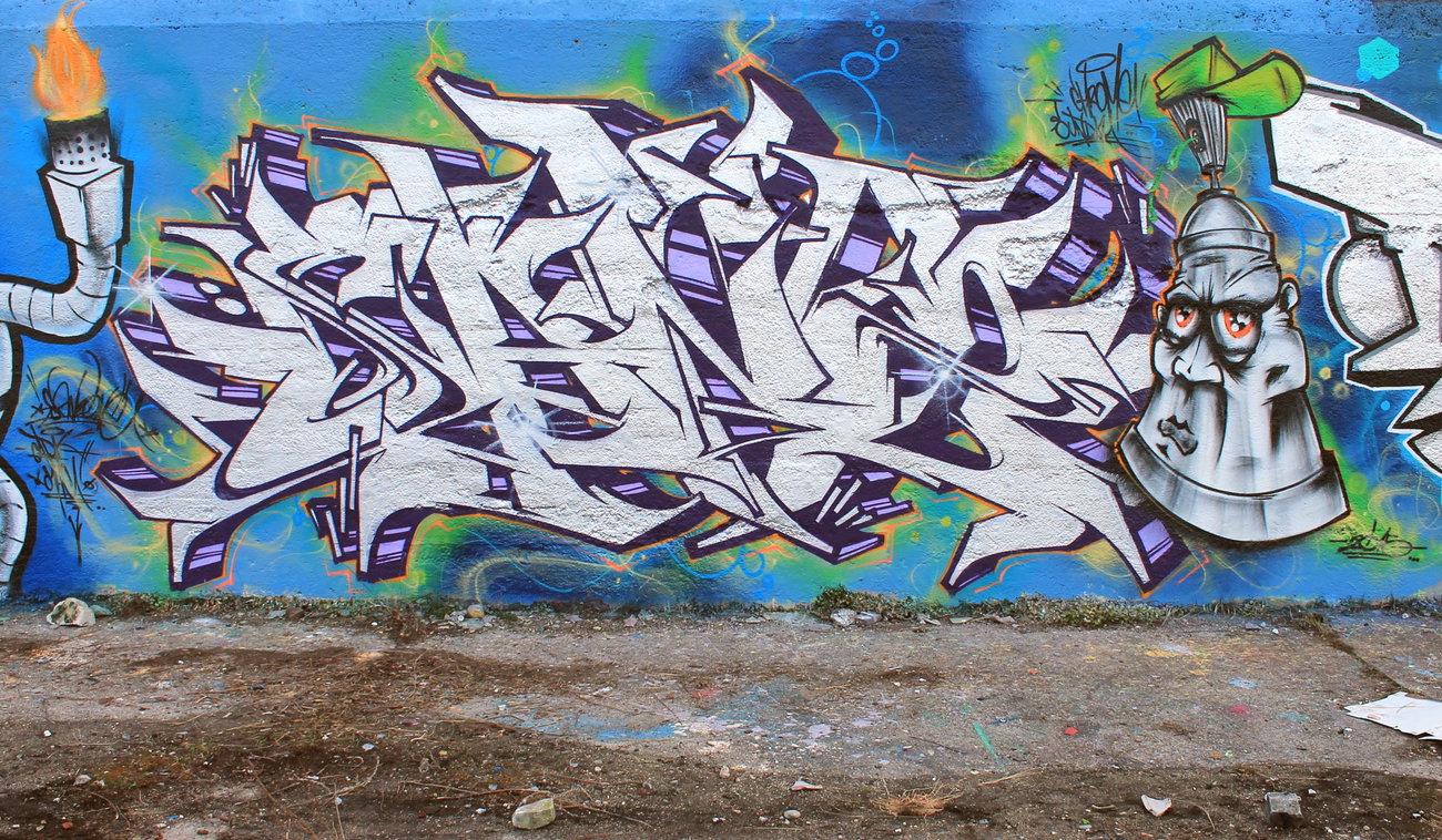 Graffiti Wall in München - Photo by SANZONE (2015)