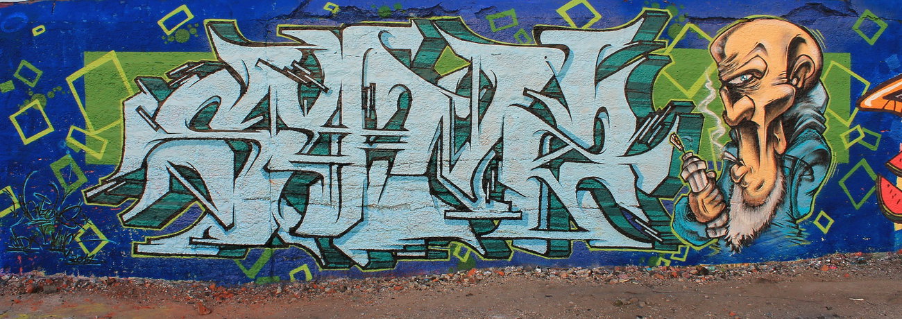 Graffiti Wall - Photo by SANZONE