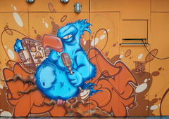 Graffiti Wall - Photo by SANZONE