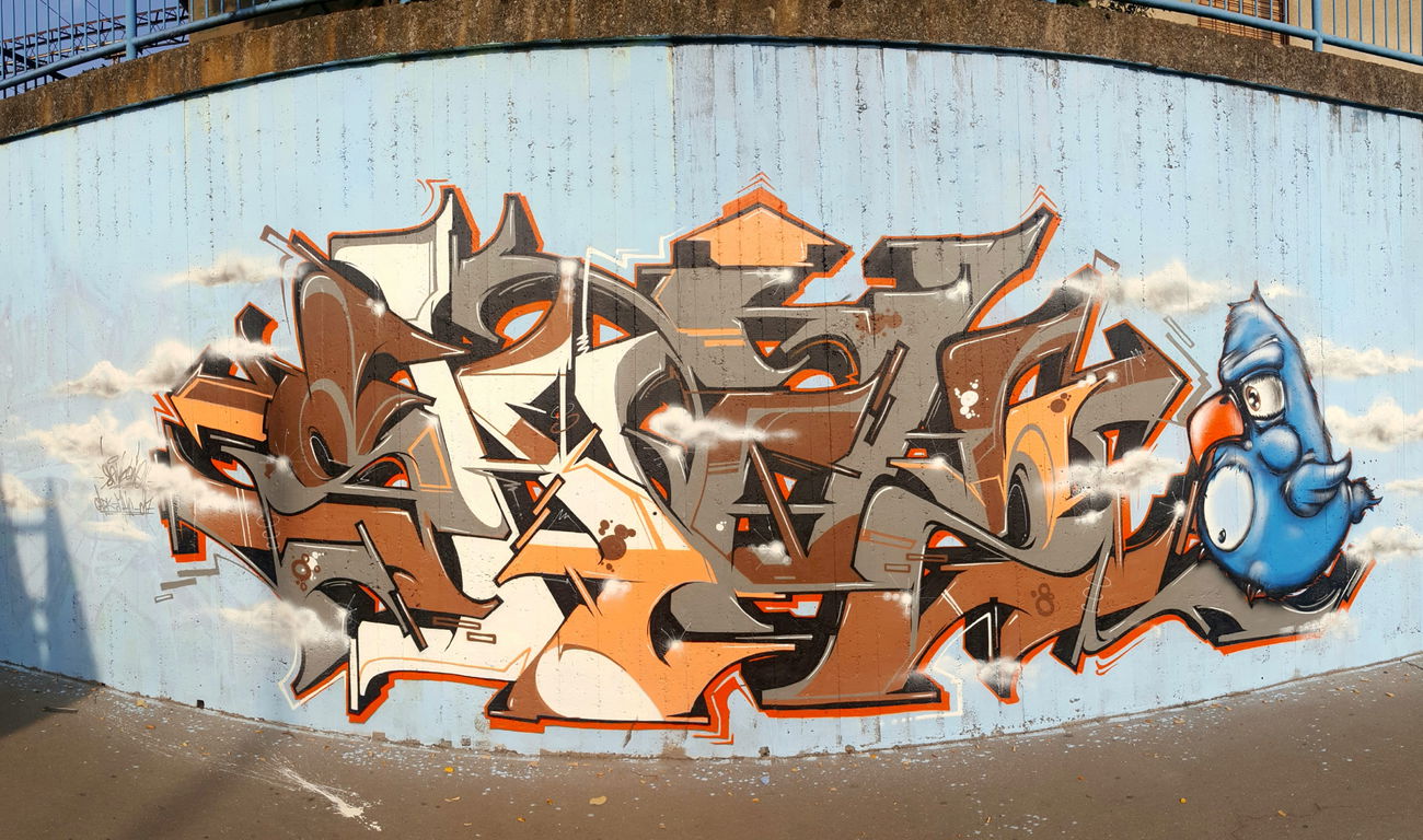 Graffiti Wall - Photo by SANZONE