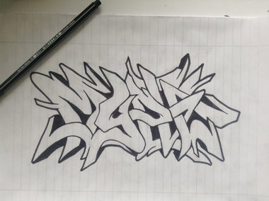 Graffiti Sketch in Hohendodeleben - Photo by SARKO (2013)