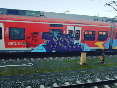 Graffiti Train - Photo by SBGraffiti - pöbelsbgraffitigraffitilove, grafflife, graff