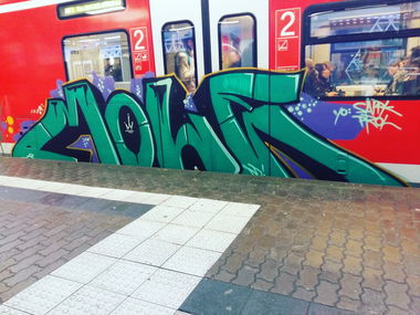Graffiti Train - Photo by SBGraffiti - molesbgraffitigraffitilove, grafflife, graff