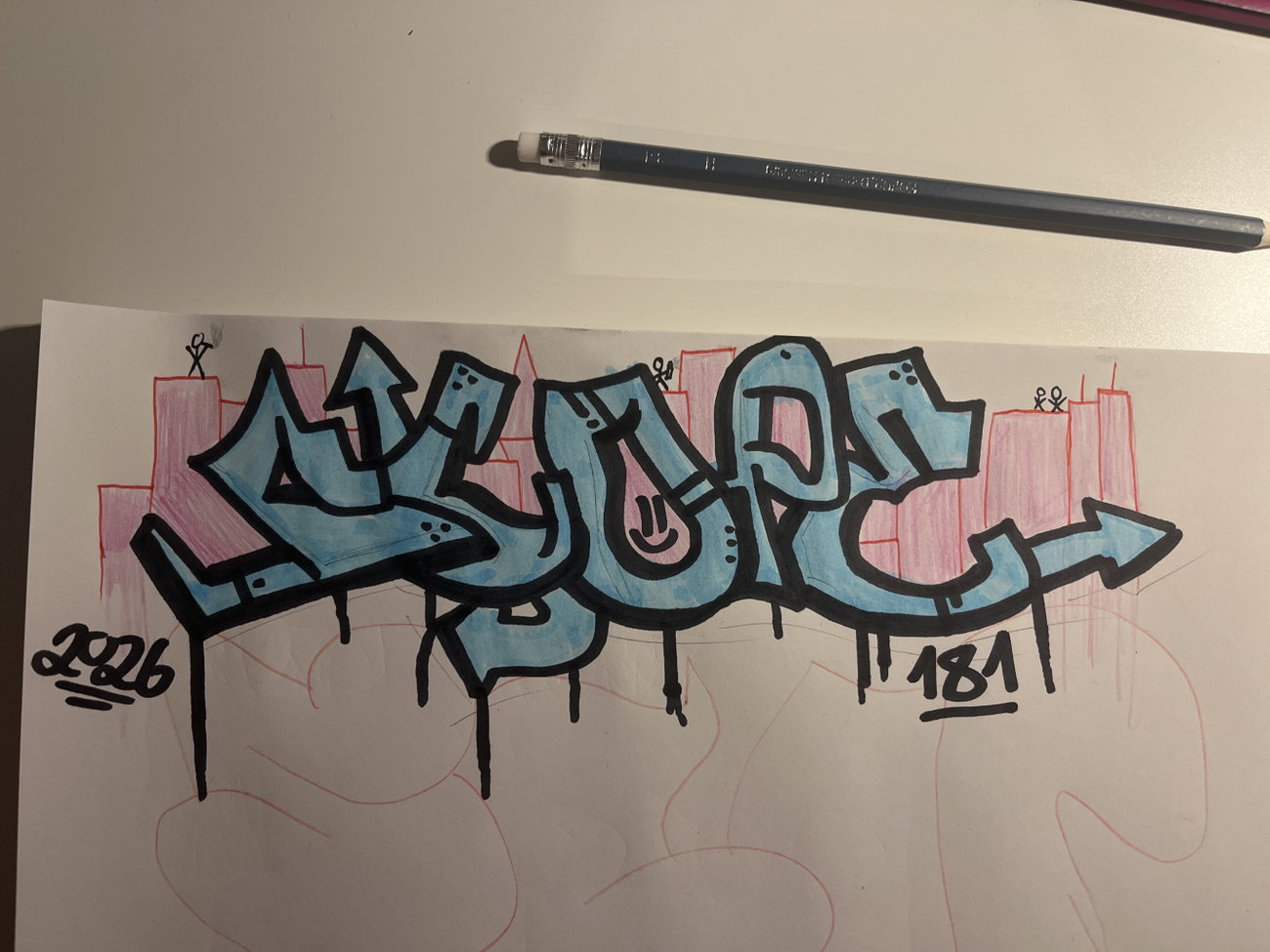 Graffiti Sketch in Drehort - Photo by SCOPE (2026)