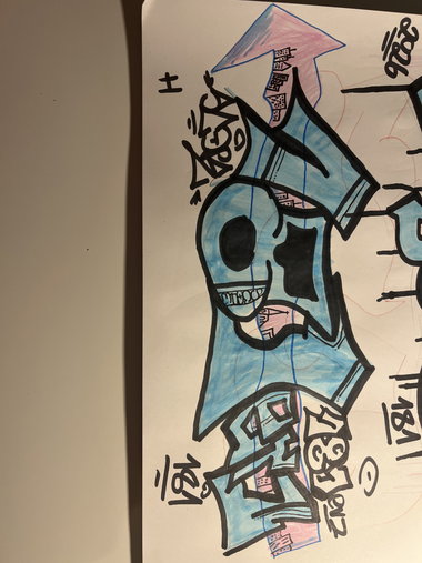 Graffiti Sketch in Drehort - Photo by SCOPE (2026)