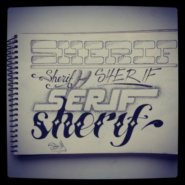 Graffiti Sketch - Photo by SCRIM - sherif, dots, sketch (2015)