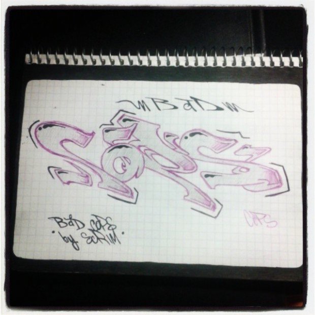 Graffiti Sketch - Photo by SCRIM - scrim, bad, cops (2014)