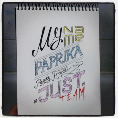 Graffiti Sketch - Photo by SCRIM - fonts, name, paprika (2014)