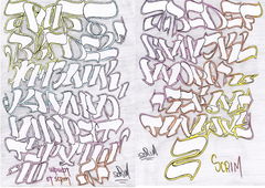 Graffiti Sketch - Photo by SCRIM - ?????, font, scrim