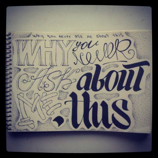 Graffiti Sketch - Photo by SCRIM - calygraphy, fonts, scrim (2015)