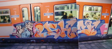 Graffiti Train - Photo by SEAN - she, rta, bad (1989)