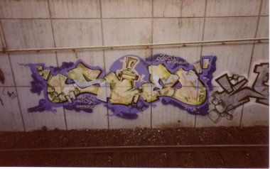 Graffiti Wall - Photo by SEAN - SIE, RTA, Frankfurt (1988)