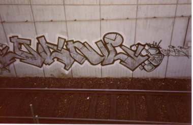 Graffiti Wall - Photo by SEAN - erni, frankfurt, rta (1988)