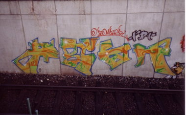 Graffiti Wall - Photo by SEAN - bomber, tbc, frankfurt (1988)