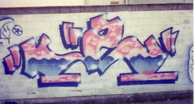 Graffiti Wall - Photo by SEAN - Z, zone, frankfurt (1988)
