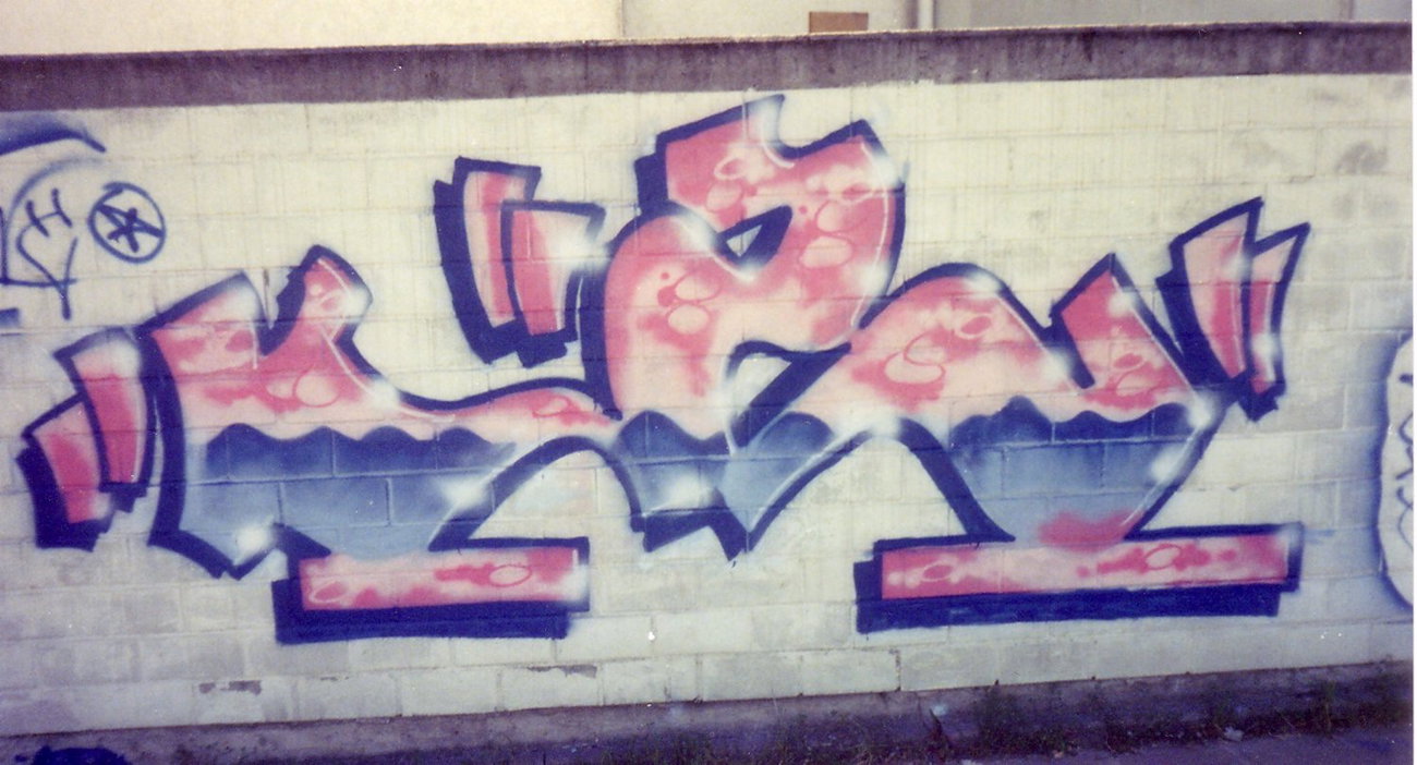 Graffiti Wall - Photo by SEAN - Z, zone, frankfurt (1988)
