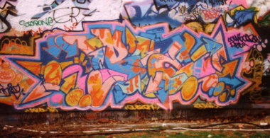Graffiti Wall - Photo by SEAN - be, cowboy, münchen (1988)