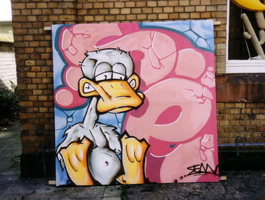 Graffiti Wall - Photo by SEAN - se, sean, ente (1999)