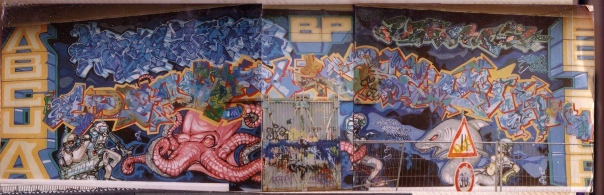 Graffiti Wall - Photo by SEAN - zebster, cowboy, loomit (1989)