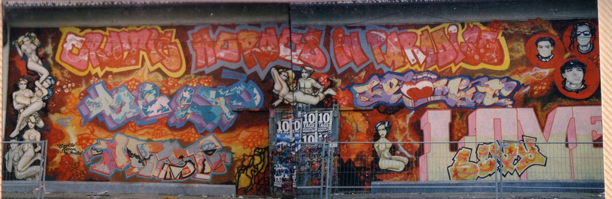 Graffiti Wall - Photo by SEAN - pete, loomit, münchen (1988)