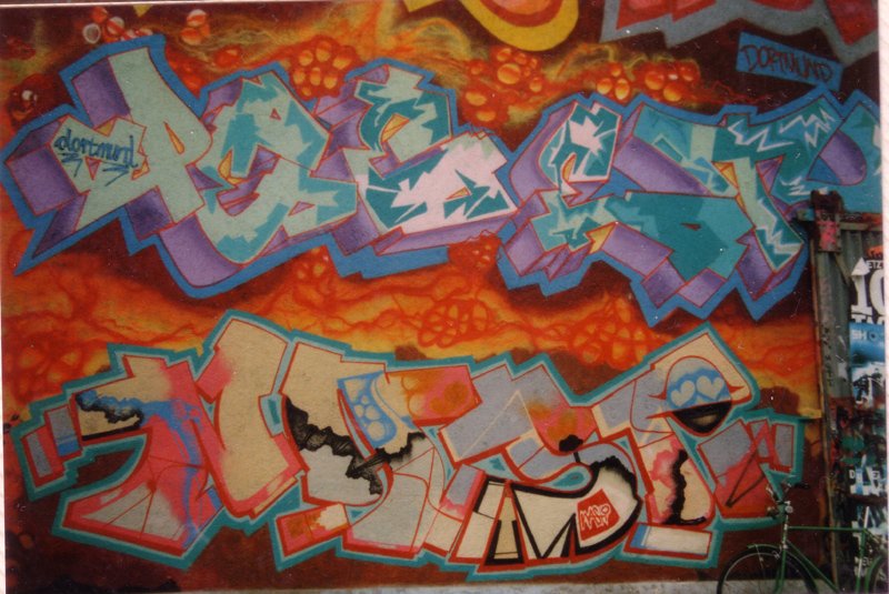 Graffiti Wall - Photo by SEAN - pete, nasti, münchen (1988)