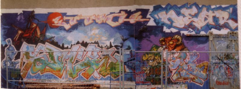 Graffiti Wall - Photo by SEAN - near, sole, münchen (1988)