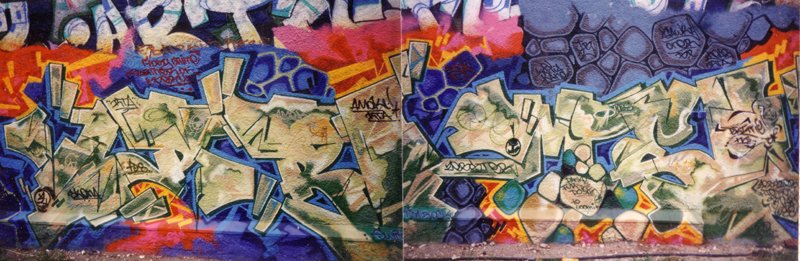 Graffiti Wall - Photo by SEAN - prime, zebster, münchen (1988)