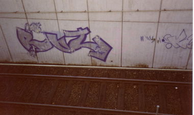 Graffiti Wall - Photo by SEAN - Roze, Frankfurt (1988)