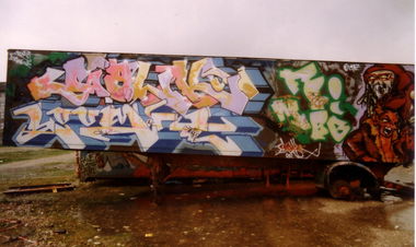 Graffiti Wall - Photo by SEAN - Gawki, Loomit, München (1987)