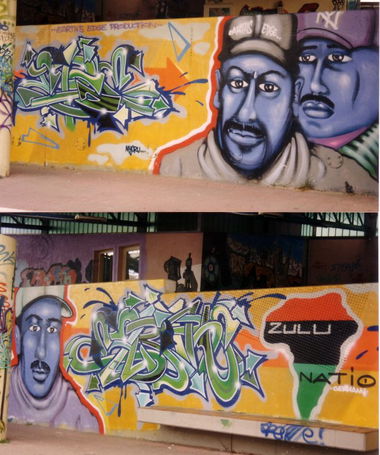 Graffiti Wall - Photo by SEAN - earths, edges, production