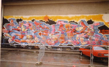 Graffiti Wall - Photo by SEAN - cemnoz, fbi, power (1989)
