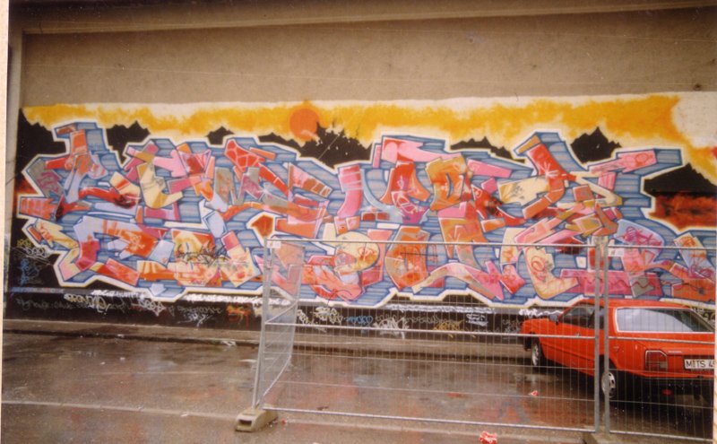 Graffiti Wall - Photo by SEAN - cemnoz, fbi, power (1989)