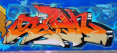 Graffiti Wall in Frankfurt - Photo by SEAN - utb, captunes, ratsweg (2017)