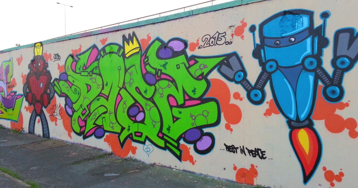 Graffiti Wall - Photo by SEAN - cesm, utb, däse
