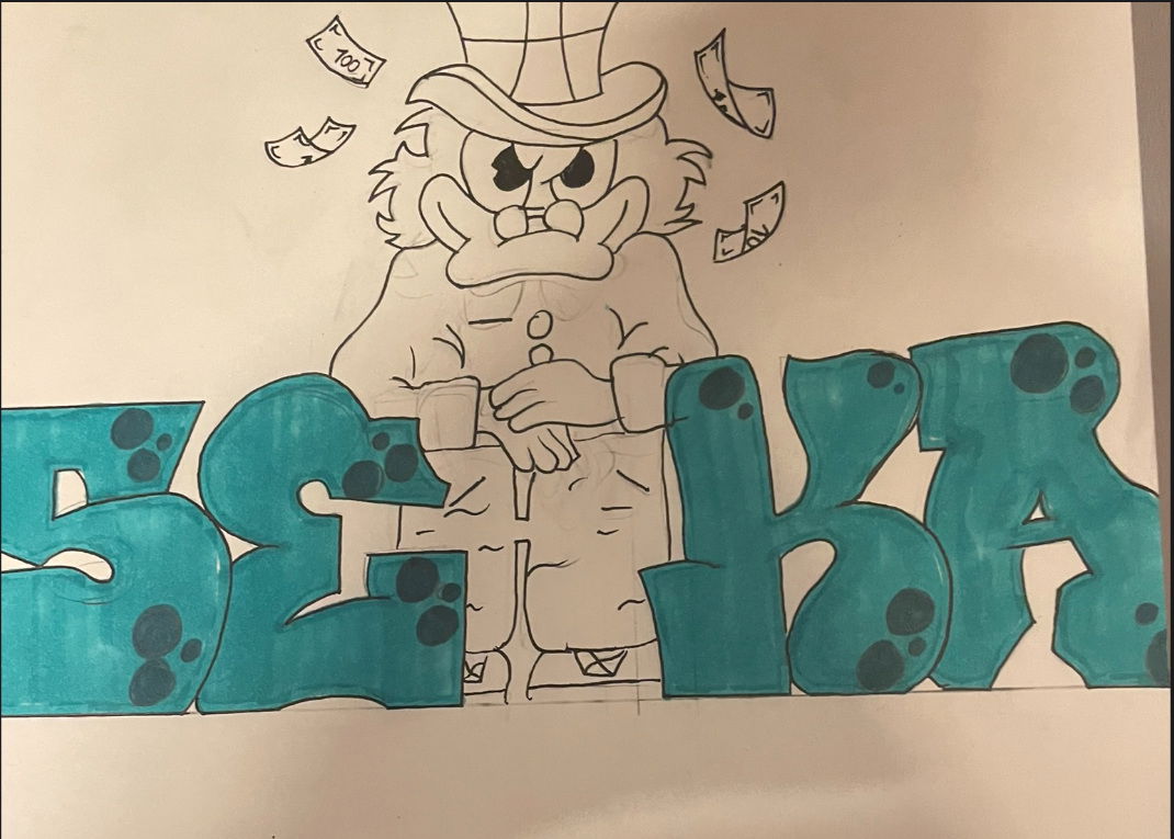 Graffiti Sketch in Berlin - Photo by SEKA587 (2022)