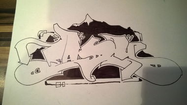 Graffiti Sketch - Photo by SENIL1IWS - easy, metan, iws (2015)