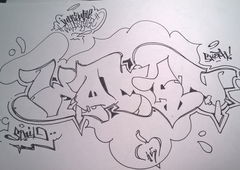 Graffiti Sketch - Photo by SENIL1IWS - senil, iws, sketch (2015)