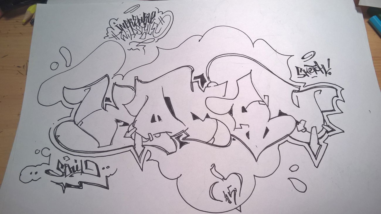 Graffiti Sketch - Photo by SENIL1IWS - senil, iws, sketch (2015)