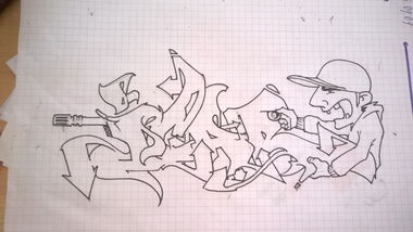 Graffiti Sketch - Photo by SENIL1IWS - icar, senil, iws (2015)